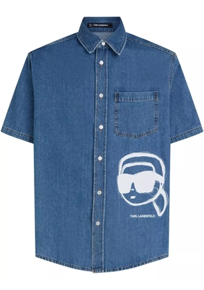 Karl Lagerfeld Ikon denim shirt - Blue