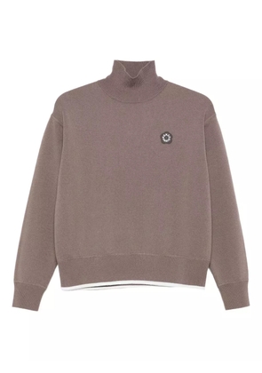 Kenzo Boke Flower 2.0 embroidered high-neck sweater - Brown