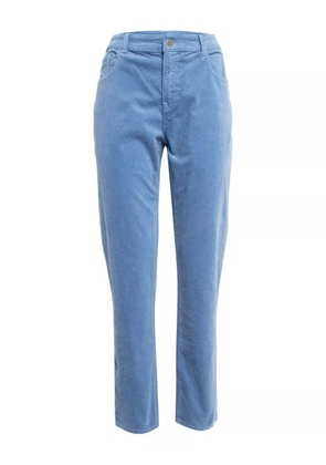 Emporio Armani Pre-Owned five-pocket corduroy trousers - Blue