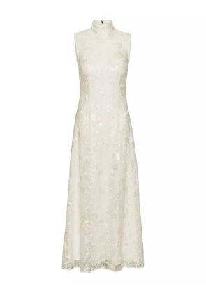 ROTATE BIRGER CHRISTENSEN sequin-lace maxi dress - White