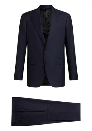 ETRO single-breasted checked suit - Blue