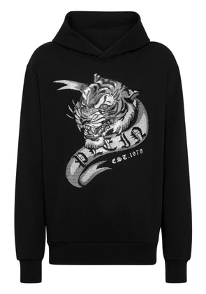 Philipp Plein Crystal Tattoo crystal-embellished hoodie - Black