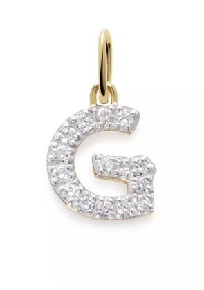 Monica Vinader 14kt yellow gold Initial G diamond pendant