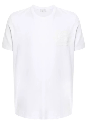ETRO Pegaso-embroidered T-shirt - White