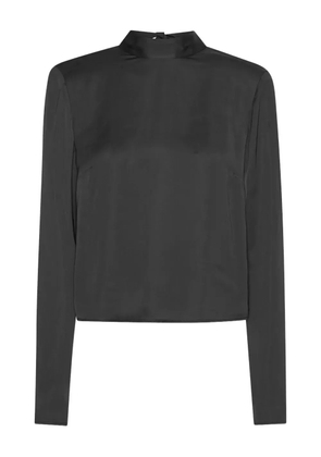 ROTATE BIRGER CHRISTENSEN draped-back top - Black