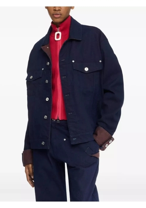 JW Anderson contrast-cuff denim jacket - Blue