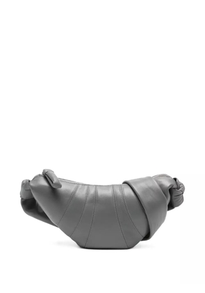 LEMAIRE Croissant knotted lambskin shoulder bag - Grey
