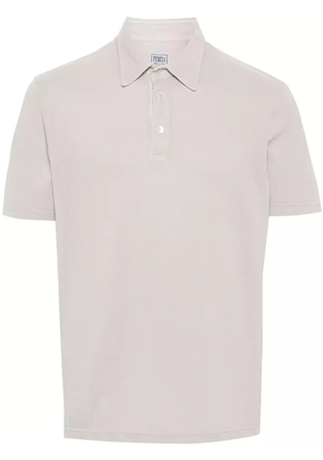 Fedeli piqué-weave polo shirt - Grey