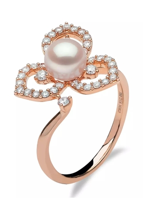 Yoko London 18kt rose-gold Akoya pearl and diamond ring - Pink