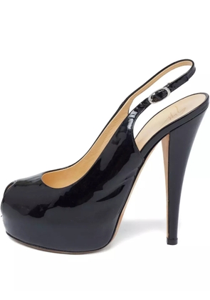 Giuseppe Zanotti Vintage 140mm platform slingback sandals - Black