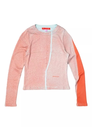 Eckhaus Latta colour-block T-shirt - Orange