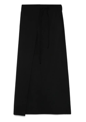 MM6 Maison Margiela wool wrap skirt - Black