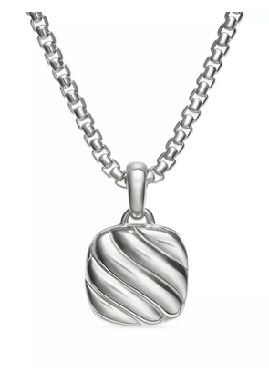 David Yurman sterling silver Sculpted Cable Square locket (22.5mm)