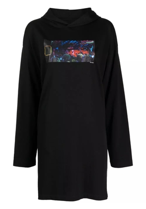 MM6 Maison Margiela numbers-motif cotton dress - Black