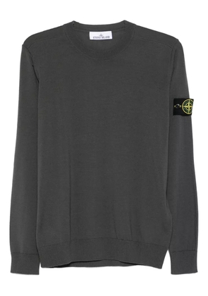 Stone Island Compass-badge crew-neck sweater - Grey
