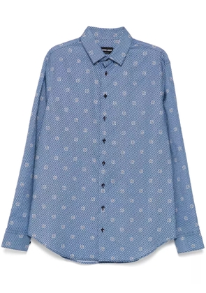 Giorgio Armani printed shirt - Blue