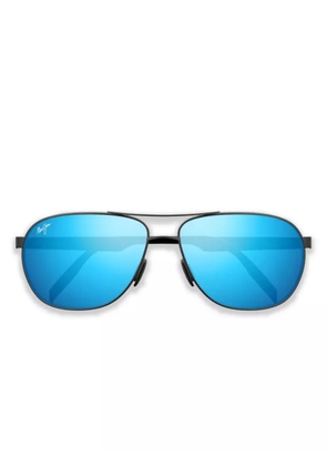 Maui Jim mirrored oval-frame sunglasses - Black