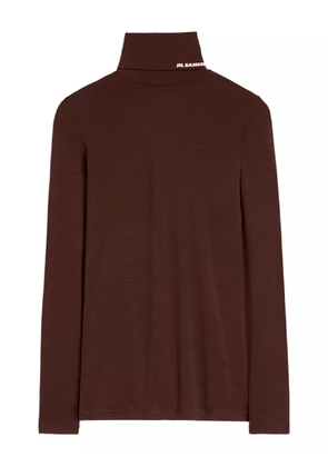 Jil Sander roll-neck T-shirt - Brown