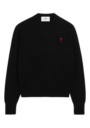 AMI Paris Ami De Coeur wool crew-neck sweater - Black