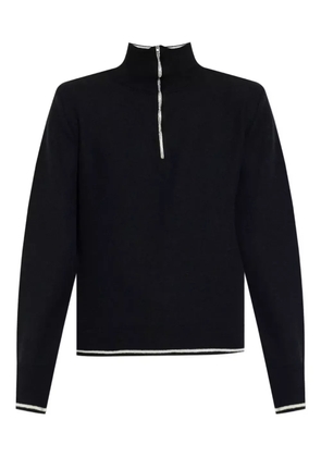Maison Margiela high-neck front-zip sweater - Black