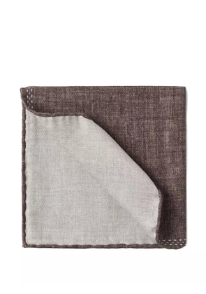 Brunello Cucinelli silk pocket square - Brown