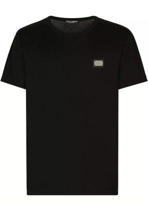 Dolce & Gabbana logo-tag cotton T-shirt - Black