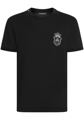 Dolce & Gabbana embroidered logo t-shirt - Black