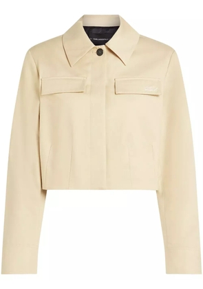 Karl Lagerfeld cropped blouson jacket - Neutrals