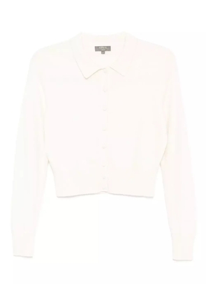 N.Peal Thea Collared cardigan - White