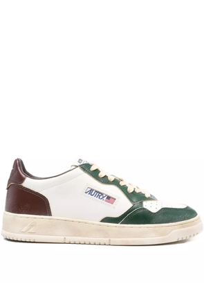 Autry leather-panelled sneakers - White