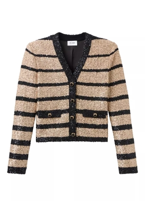 St. John sequin stripedd jacket - Neutrals