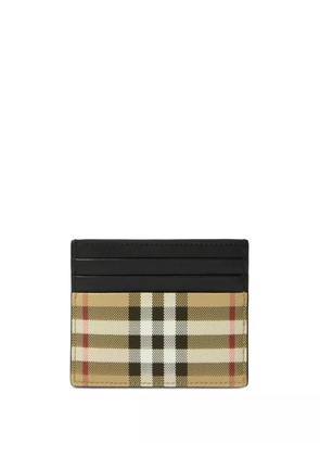 Burberry check-print card holder - Brown