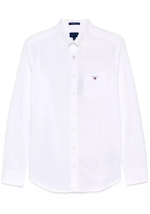 Gant logo-embroidered shirt - White