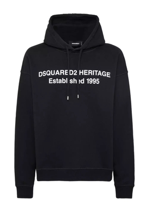 DSQUARED2 slogan-print hoodie - Black