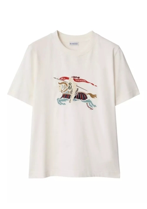 Burberry EKD embroidered cotton T-shirt - White