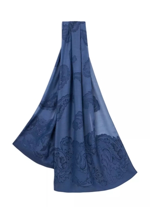 ETRO paisley jacquard scarf - Blue