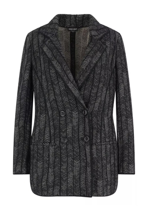 Giorgio Armani double-breasted blazer - Black