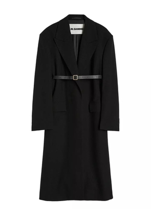 Jil Sander double-breasted coat - Black