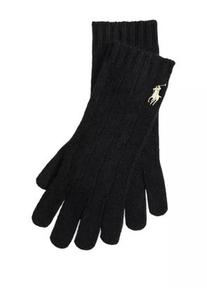 Polo Ralph Lauren cable-knit gloves - Black