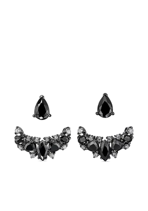 Anabela Chan 18kt white gold Twinkle Ear-Jacket earrings - Black