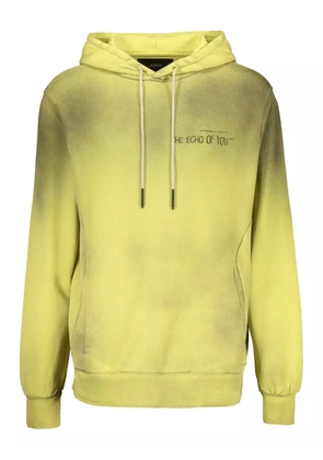 ISO.POETISM adjustable-hood back-print hoodie - Green