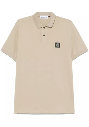Stone Island Compass-motif polo shirt - Brown