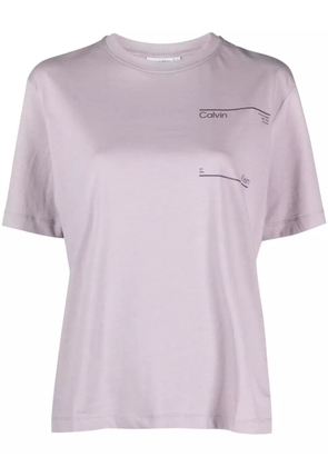 Calvin Klein Future Archive logo-print cotton T-shirt - VK8 LILAC DUSK