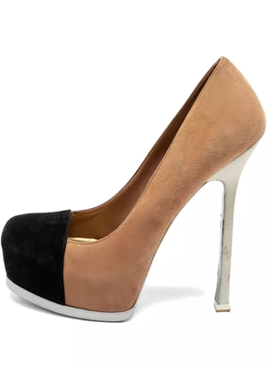 Saint Laurent Pre-Owned 145mm Tribtoo pumps - Brown