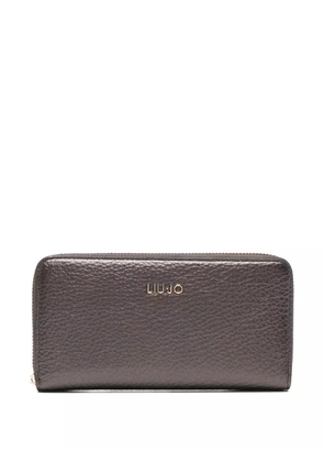 LIU JO metallic zip-around wallet - Brown