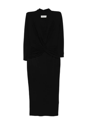 CHIARA BONI La Petite Robe twist-front midi dress - Black