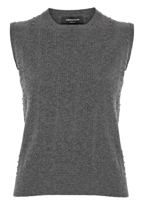 Fabiana Filippi bubble-stitch knitted vest - Grey