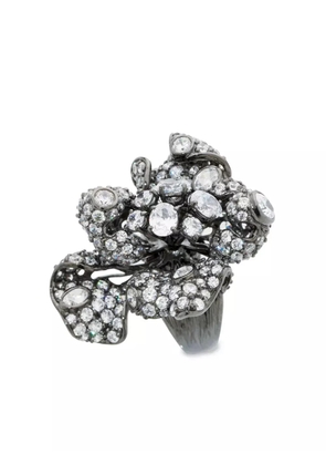 Anabela Chan 18kt black gold Bloomingdale diamond ring