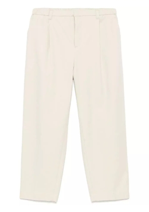 Brunello Cucinelli twill-weave trousers - White