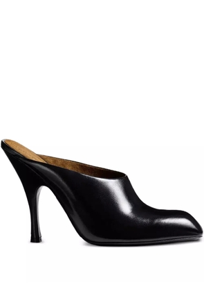 KHAITE 100mm Colt leather mules - Black